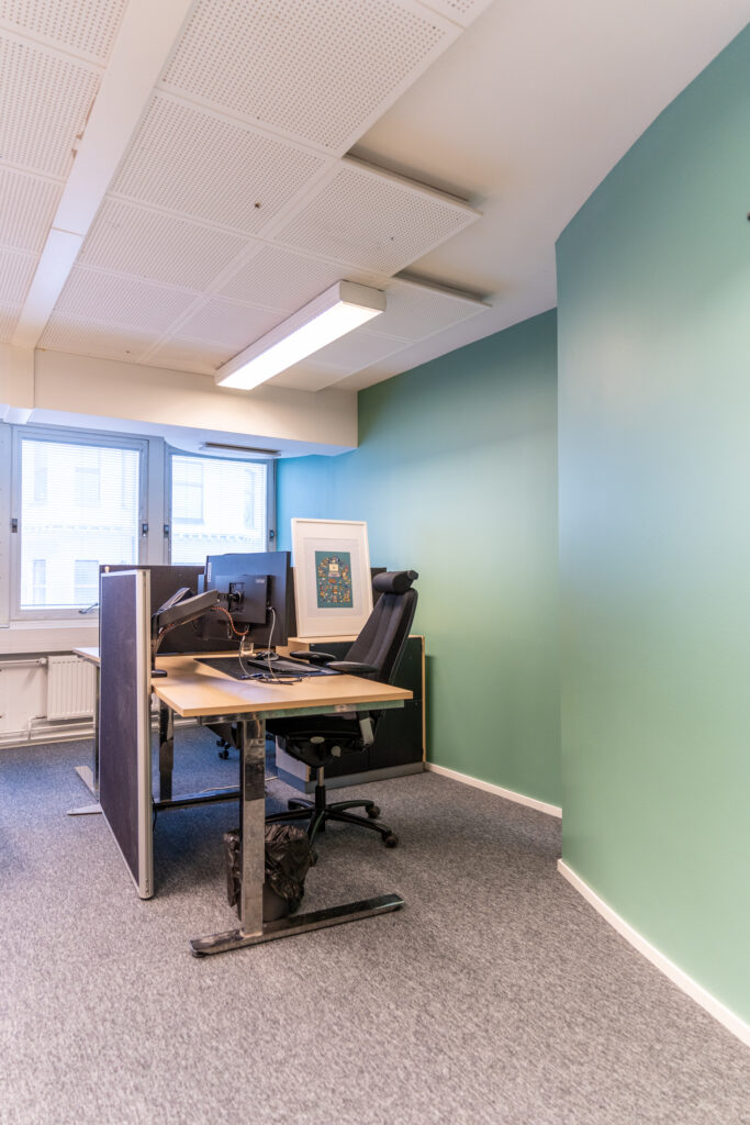 Yliopistonkadun remontti, valmis huone